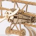 Rolife Woodcraft Bi-Plane Kit 3D Puzzle Gifts for Kids and Adults Bi-plane B07MXHCP6Y
